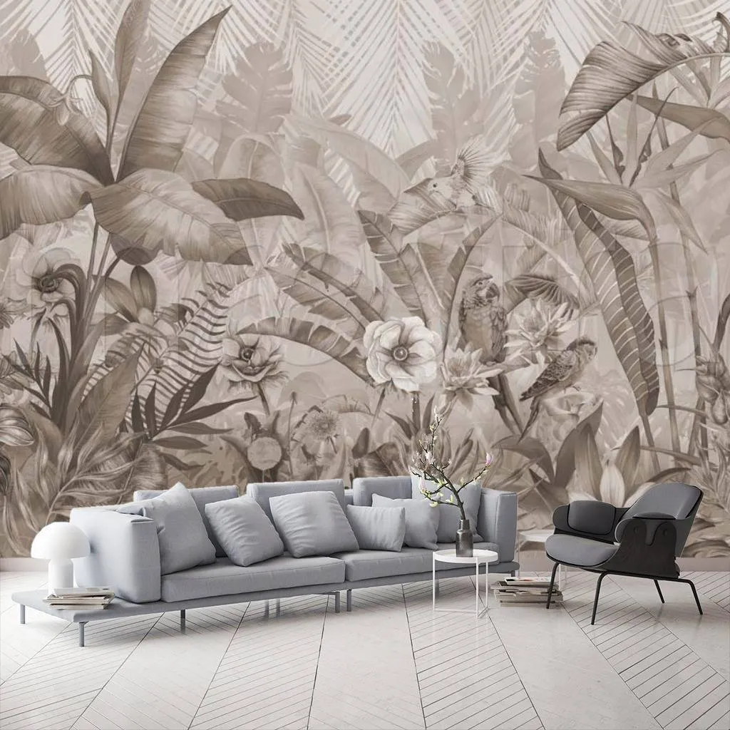 Фотообои в интерьере тропический лес 3  7-889 фото