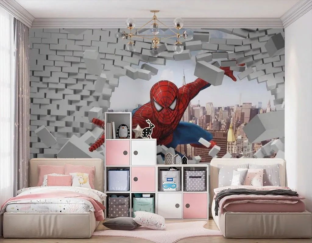 Фотообои 3D спайдермен  17-7194