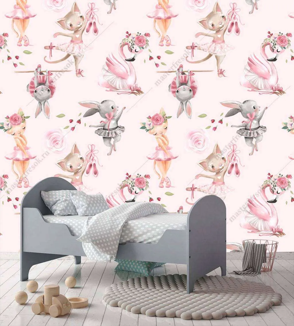 Фотообои в интерьере для девочек  12-693 фото