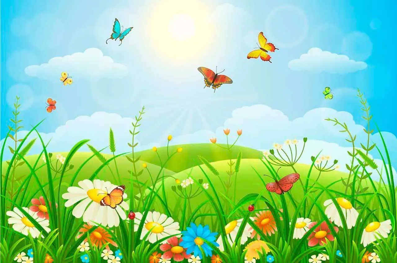 Фотообои в интерьере сказочное лето  9-181 фото