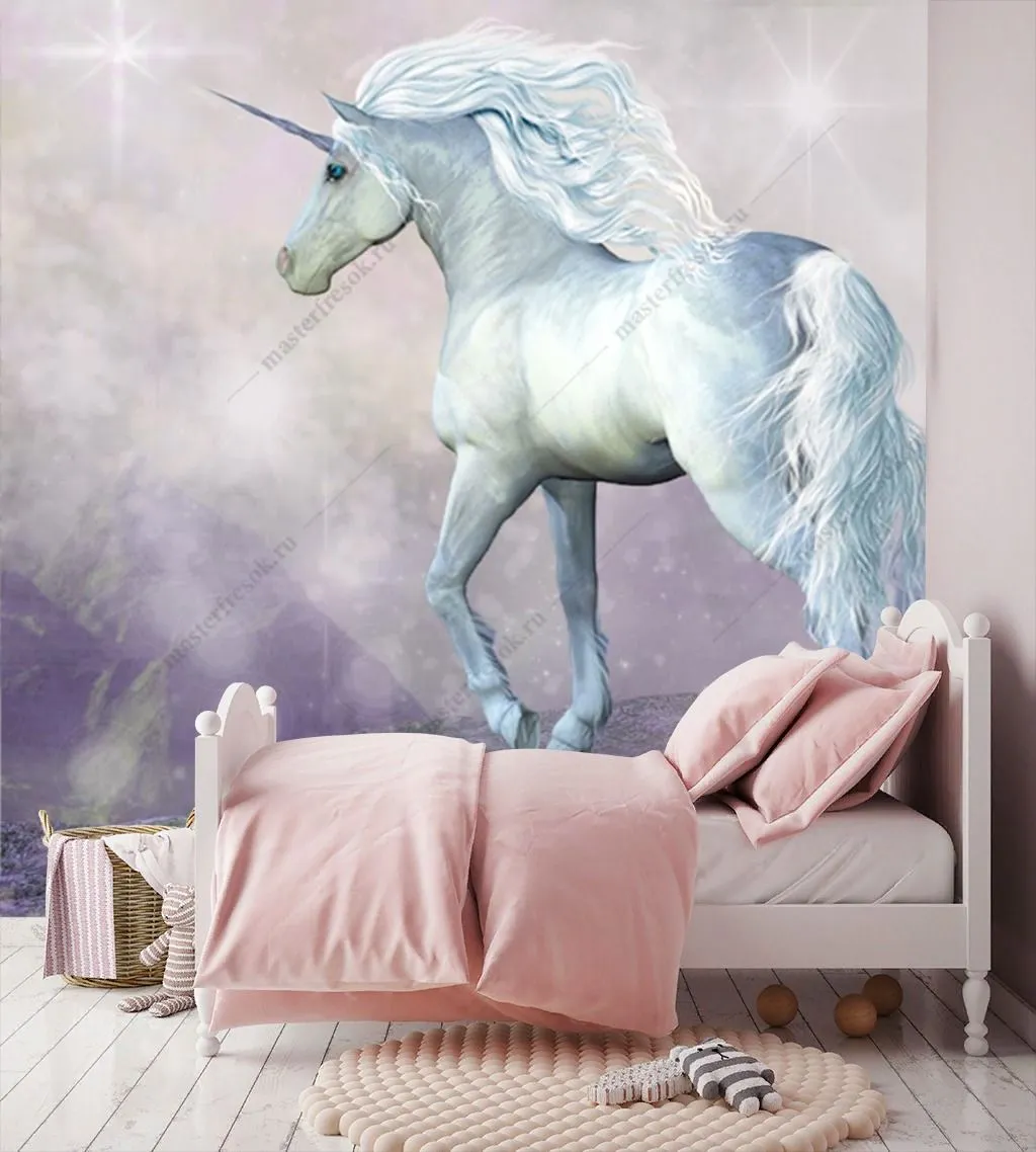 Фотообои Белый единорог  14-548