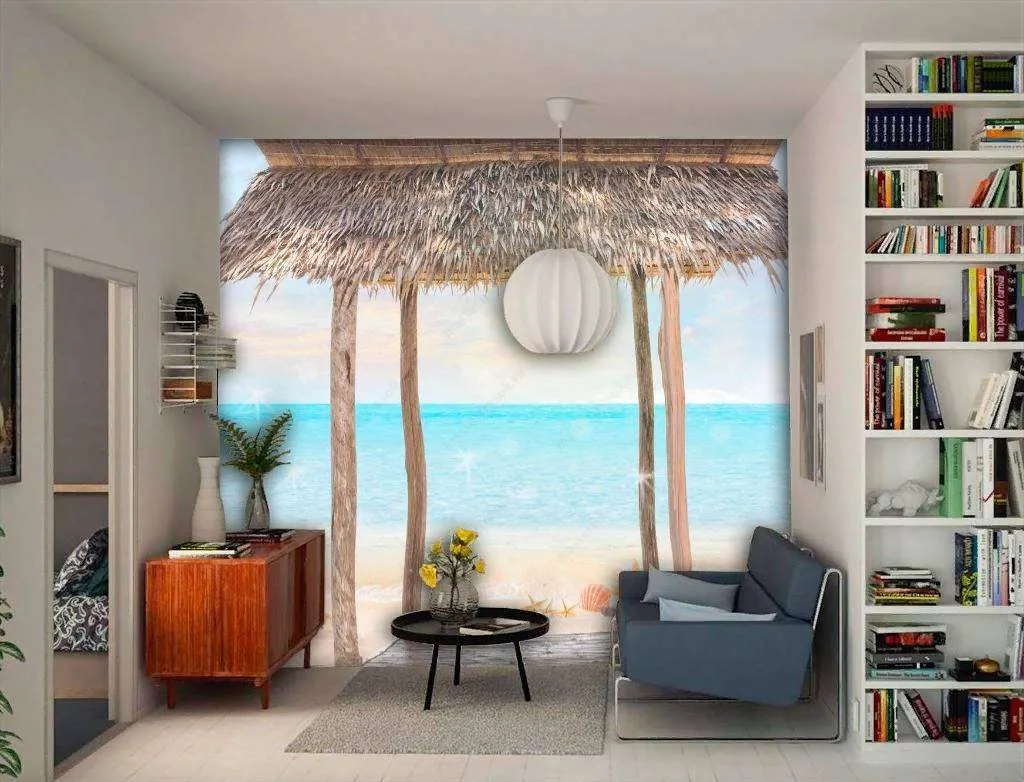 Фотообои в интерьере пляж занзибара  13-316 фото