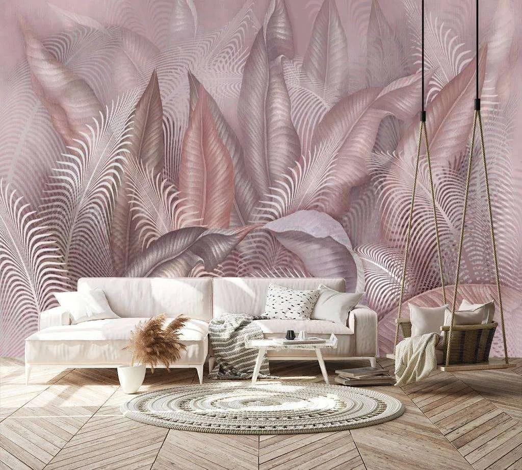 Фотообои Бесшовные обои на стену:  Листья папоротника. Артикул: 13-260  