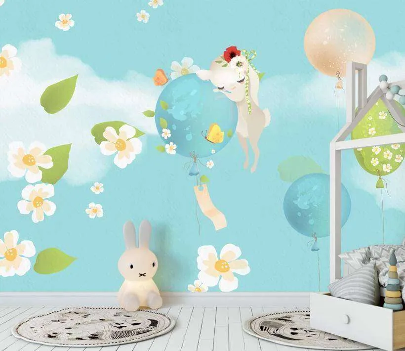 Фотообои в интерьере ромашки детские  15-172 фото