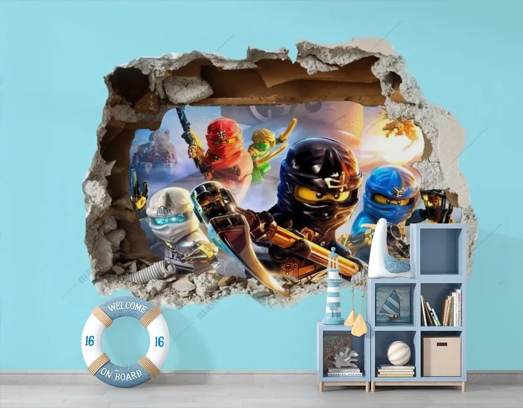 Фотообои 3д ниндзяго  14-570