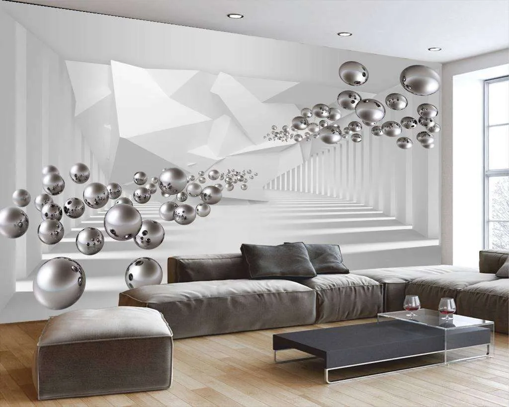 Фотообои в интерьере летящий шар  10-619 фото