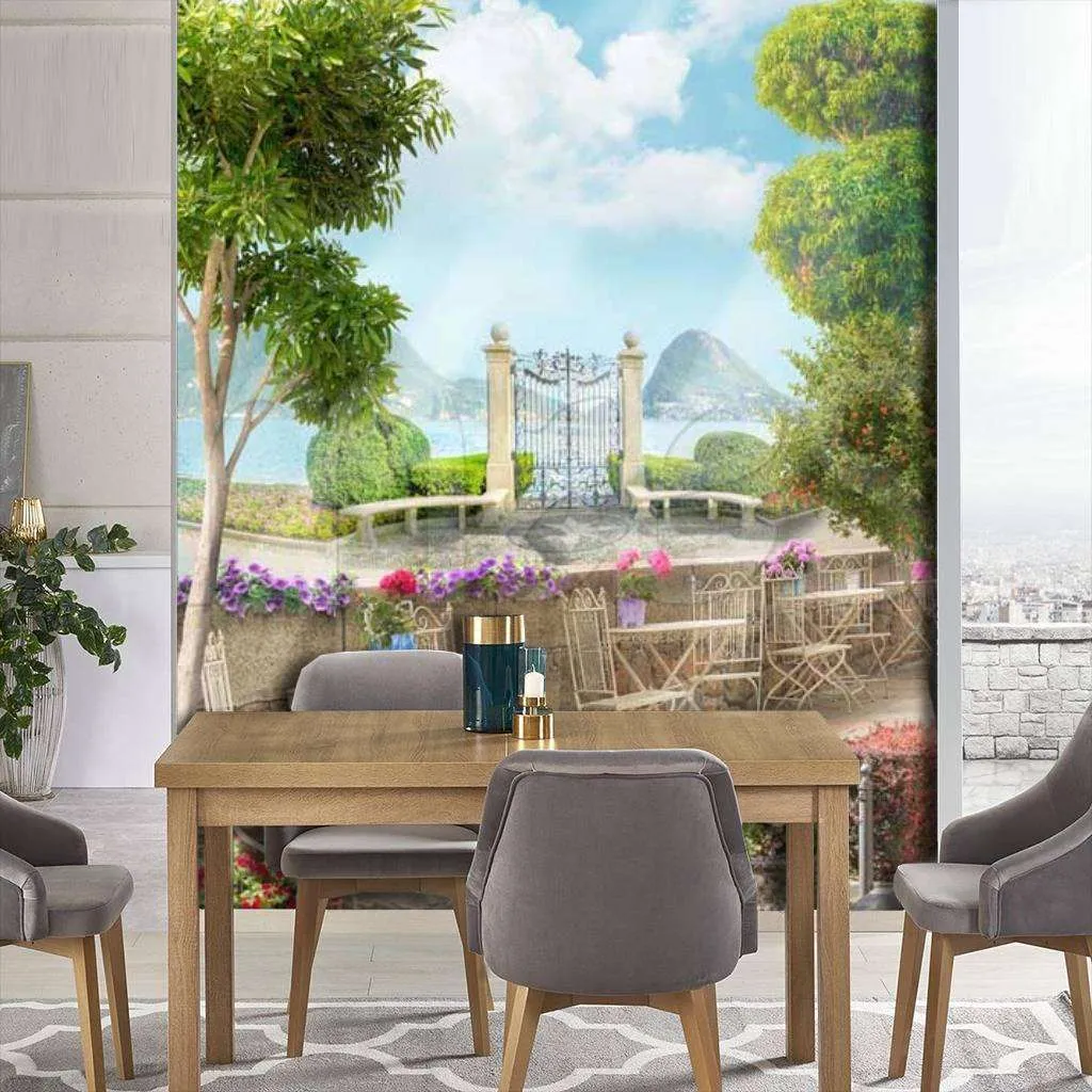 Фотообои Кафе на берегу озера  7-344