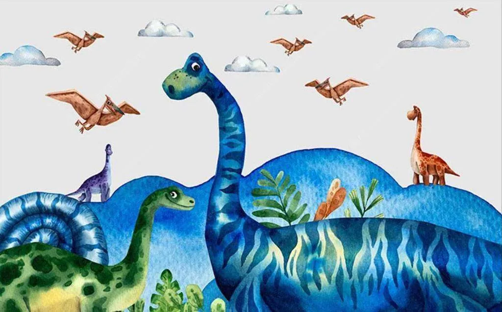 Фотообои в интерьере птерозавры  15-636 фото