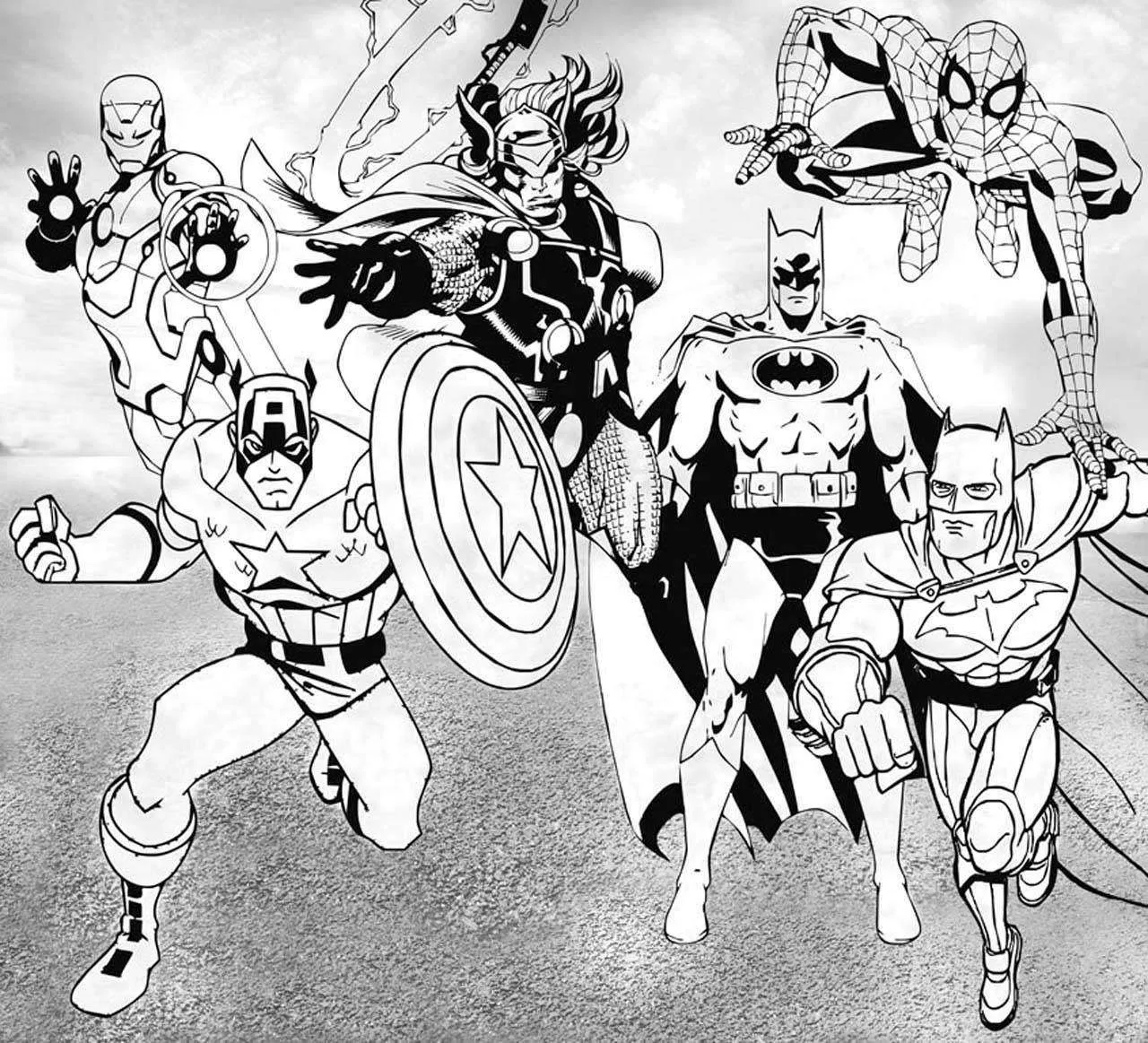 Фотообои в интерьере команда марвел  12-388 фото