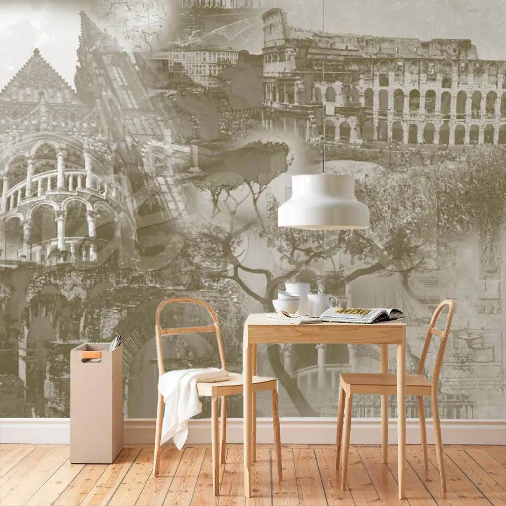 Фотообои Архитектура коллаж  2-078