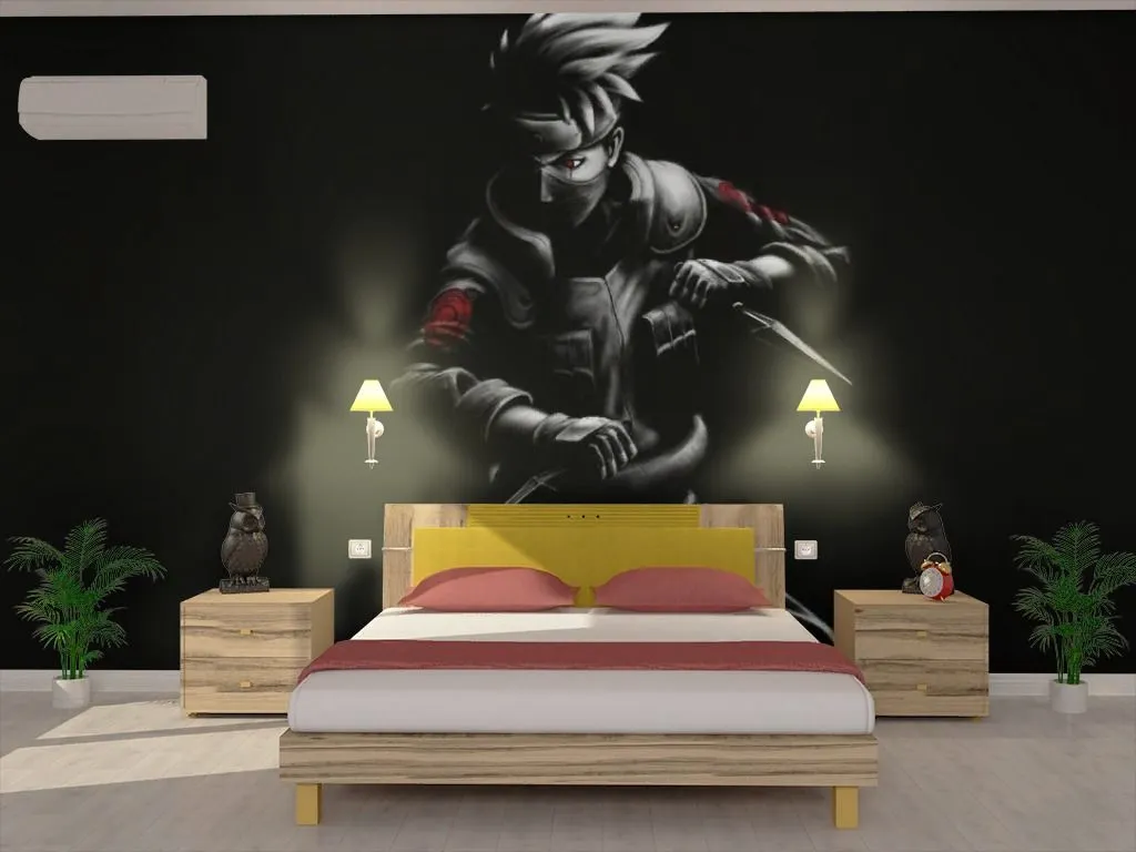 Фотообои в интерьере какаси самурай  12-1349 фото