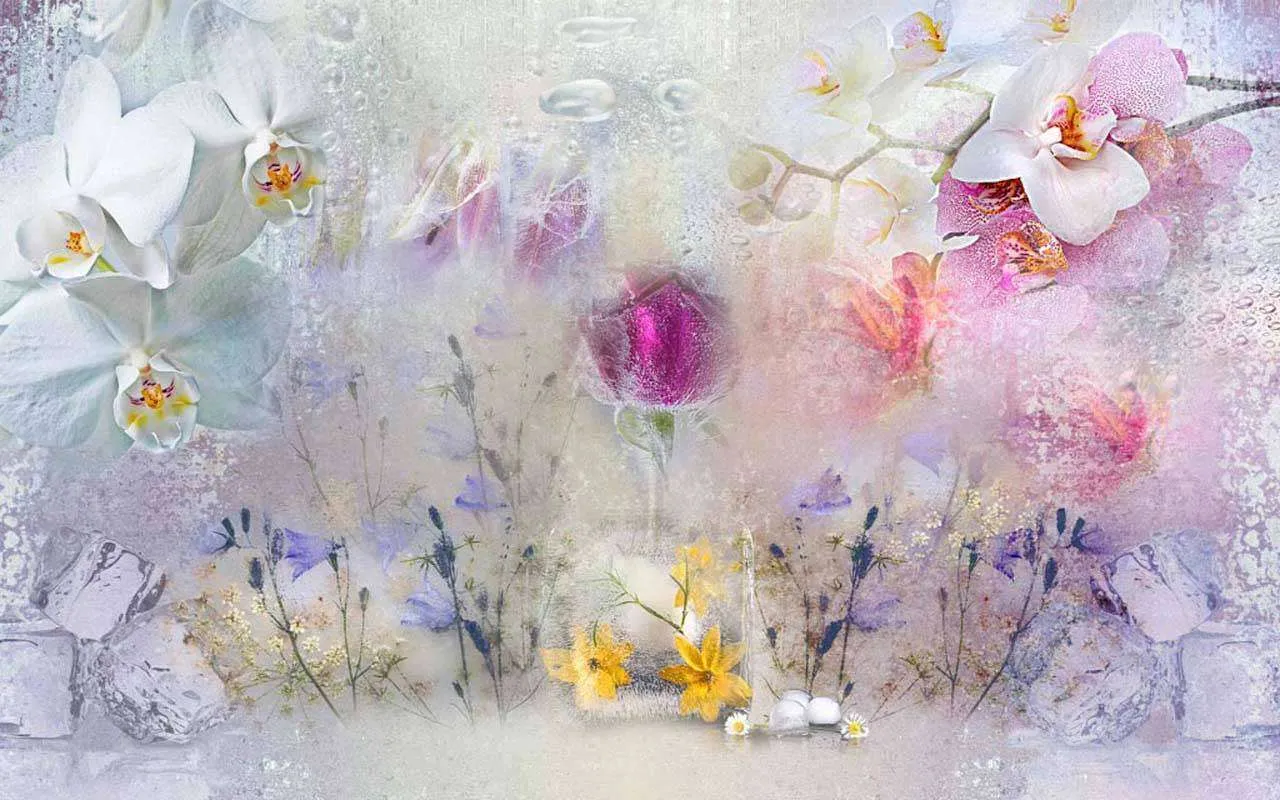 Фотообои в интерьере весна  7-518 фото