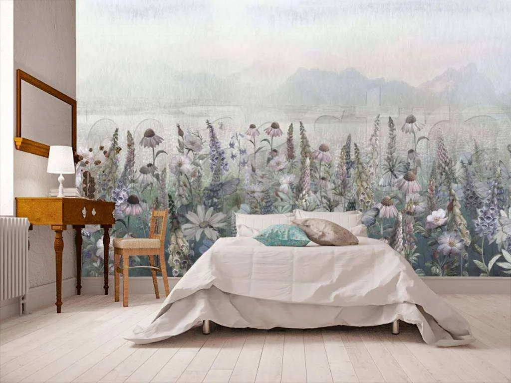 Фотообои Бесшовные обои на стену:  Полевые цветы. Артикул: 7-896  