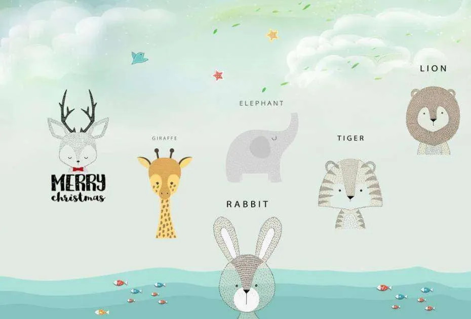 Фотообои в интерьере изучаем животных  15-298 фото