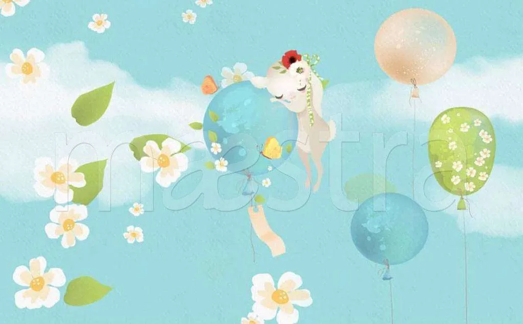 Фотообои в интерьере ромашки детские  15-172 фото