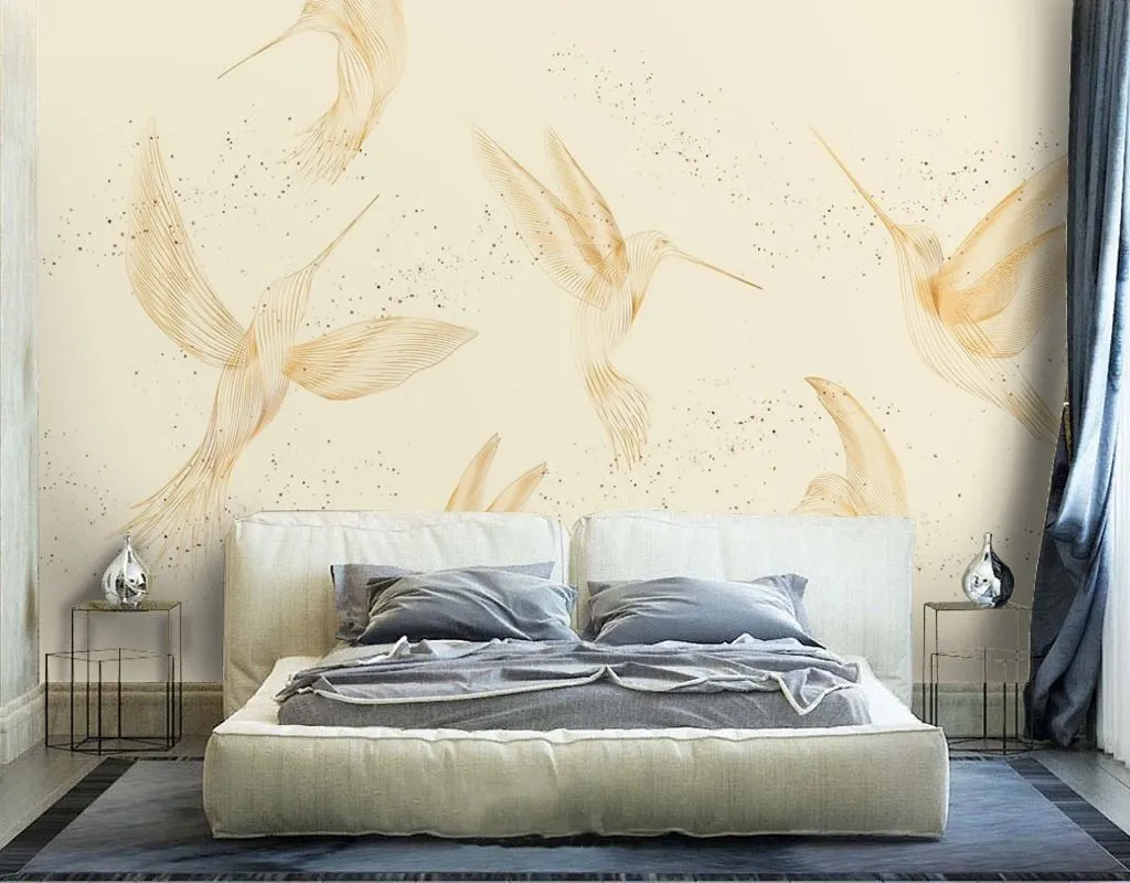 Фотообои Калибри на бежевом фоне  9-2107