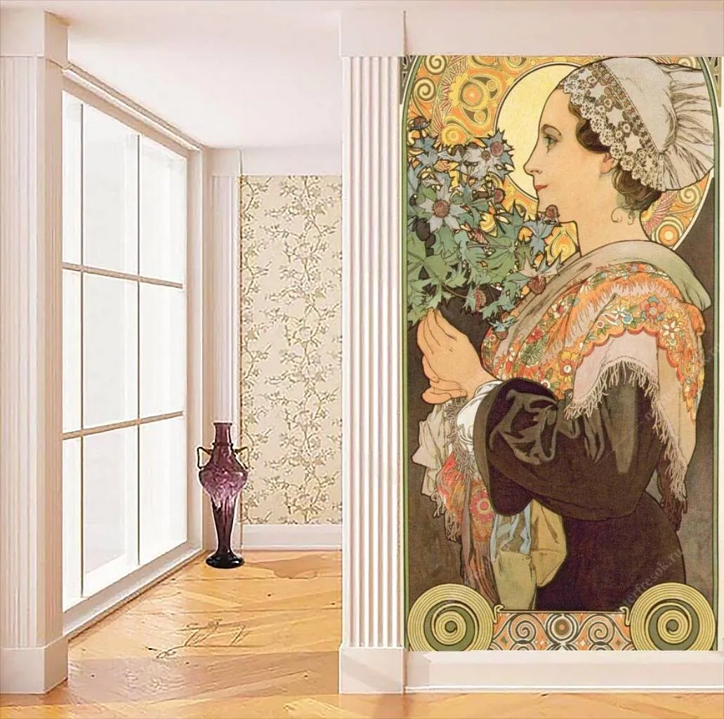 Фотообои Альфонс Мариа Муха – Чертополох из песков  8-202