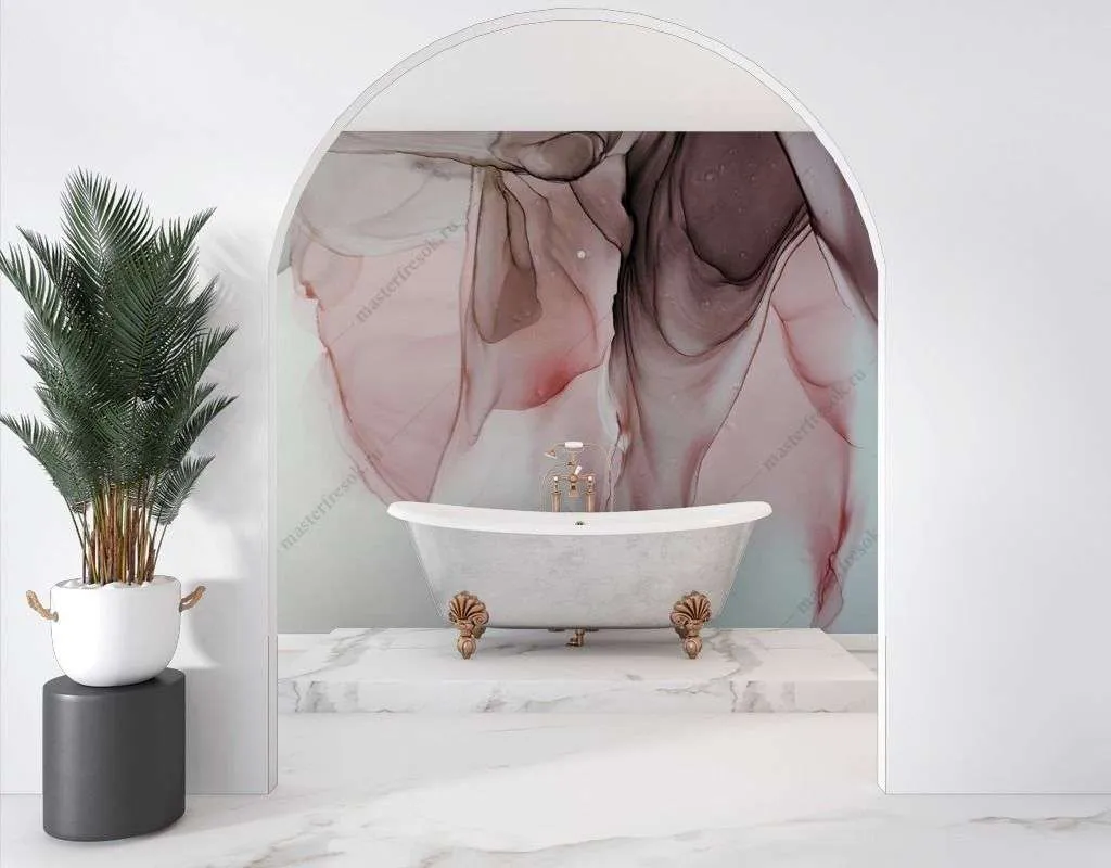 Фотообои в интерьере абстрактный фон мрамор  9-1557 фото