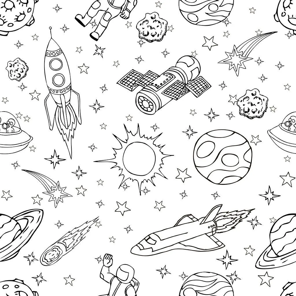 Фотообои в интерьере космос рисунки  12-1637 фото