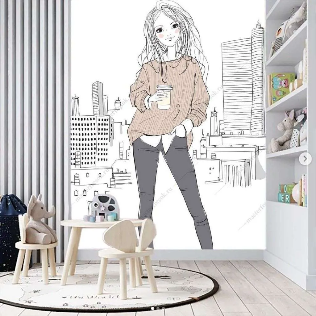 Фотообои Модница  12-1242