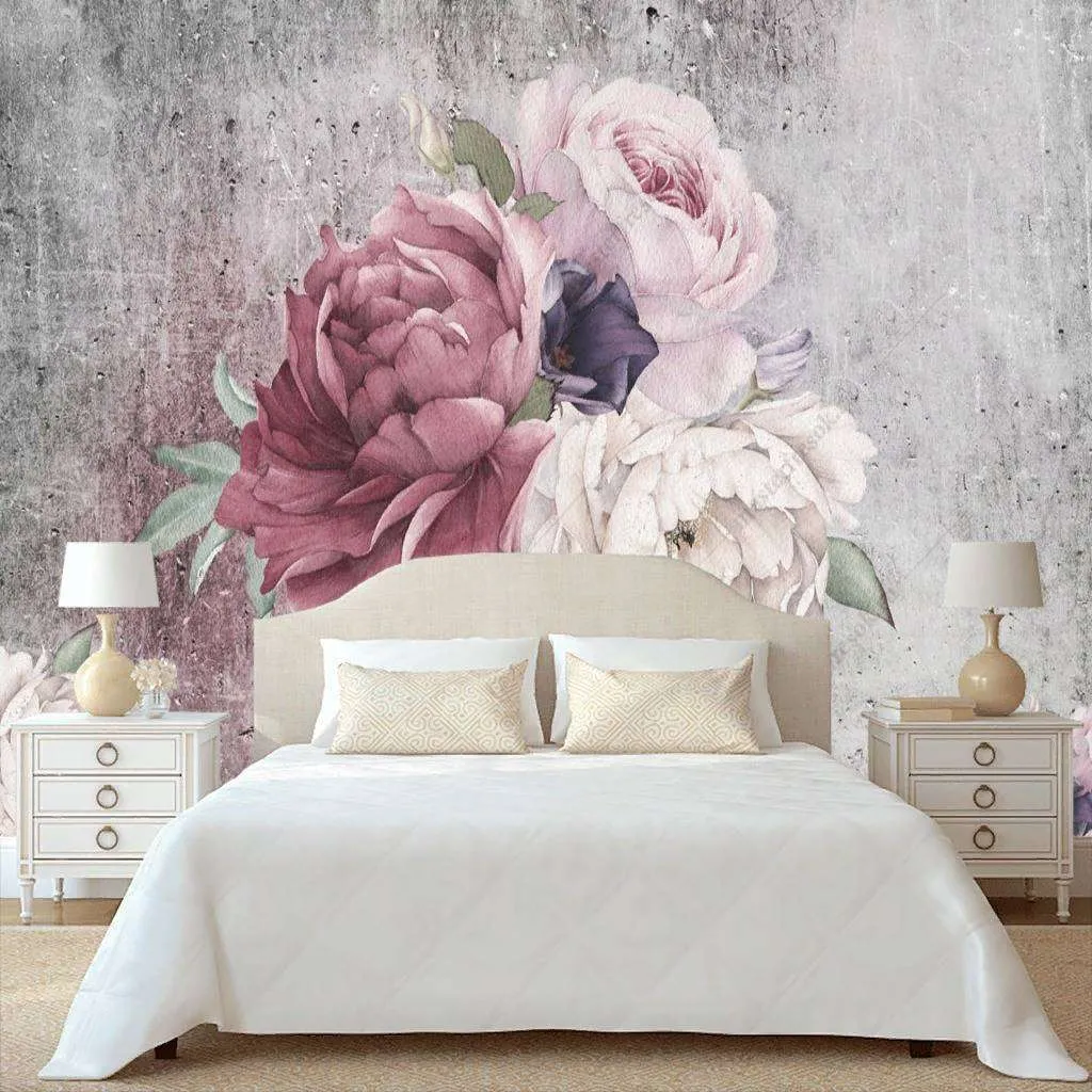 Фотообои Бесшовные обои на стену:  Пудровые пионы. Артикул: 10-732  