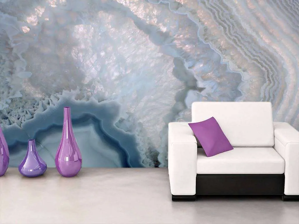 Фотообои в интерьере флюид арт - лед  9-956 фото