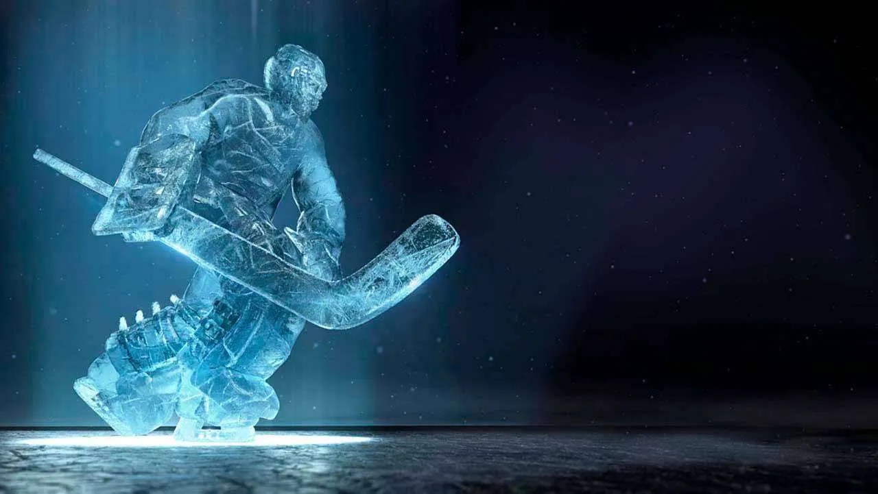 Фотообои в интерьере ледяной вратарь  12-561 фото