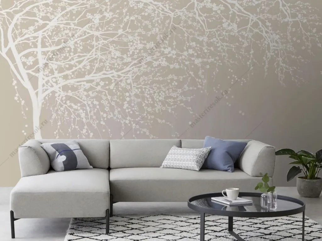 Фотообои Дерево по ветру  13-640