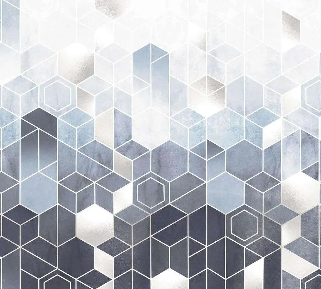 Фотообои в интерьере белые соты  9-1348 фото