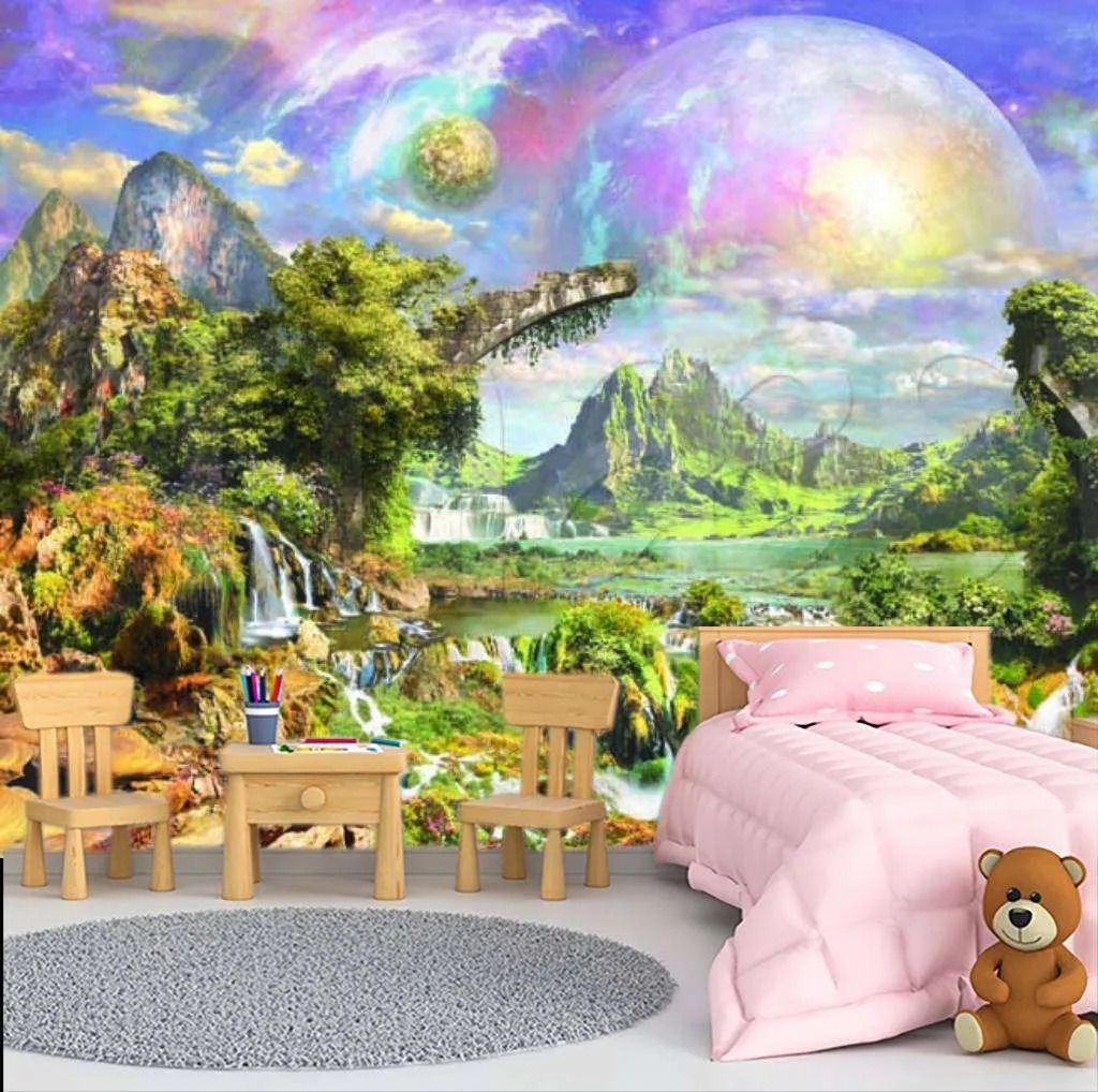 Фотообои в интерьере фантастическая вселенная  11-019 фото