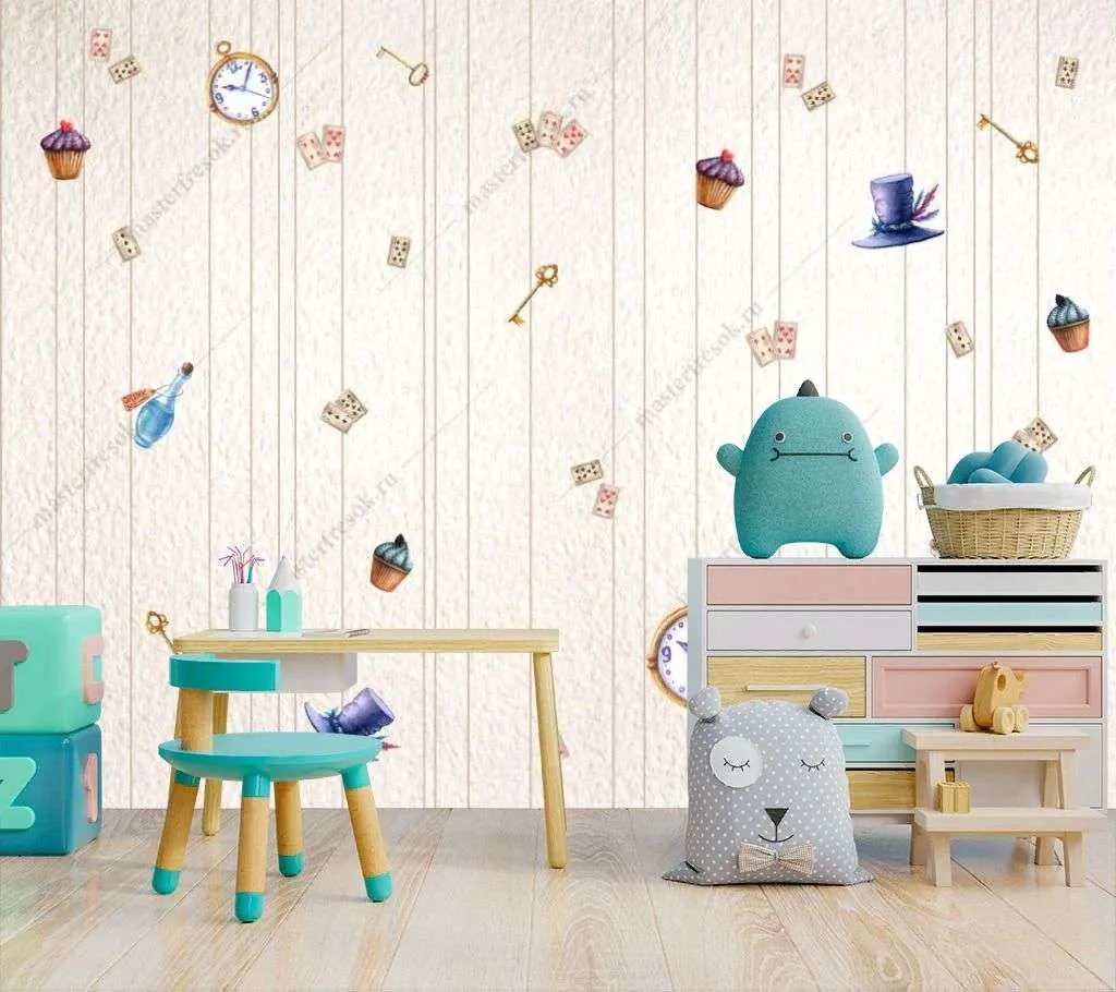 Фотообои в интерьере элементы фокусника  14-276 фото