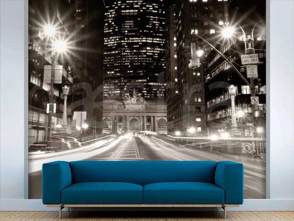Фотообои Ночная улица Нью Йорка  9-798