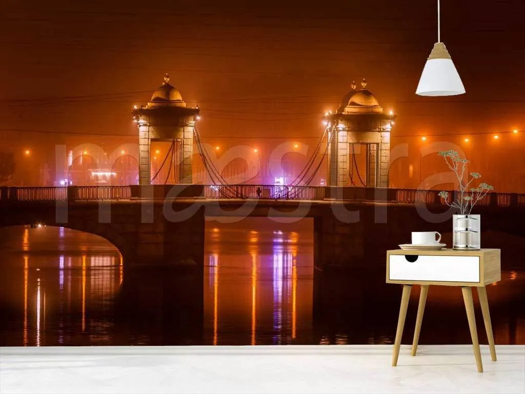 Фотообои в интерьере фонтанка в питере  9-625 фото