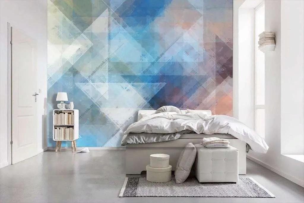 Фотообои в интерьере геометрический фон  10-947 фото