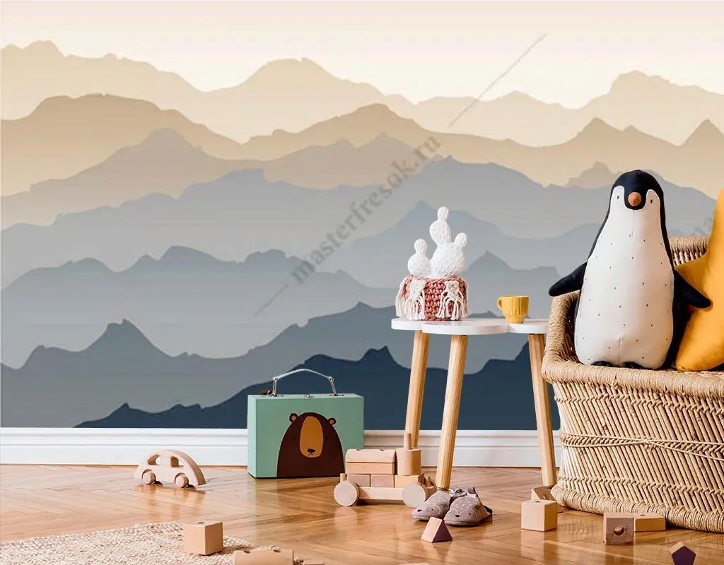 Фотообои Холмы в тумане  14-419