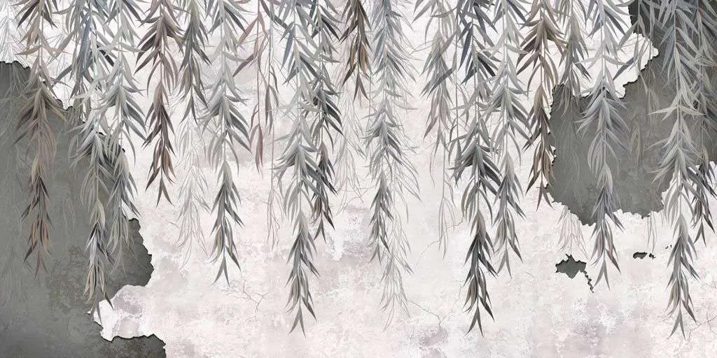 Фотообои в интерьере ветви ивушки  9-1478 фото