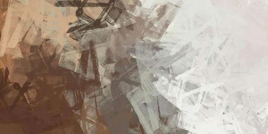 Фотообои в интерьере монохромная абстракция  9-1340 фото