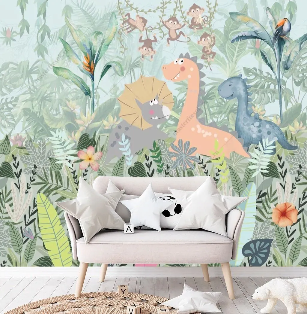 Фотообои Милые динозаврики  13-502