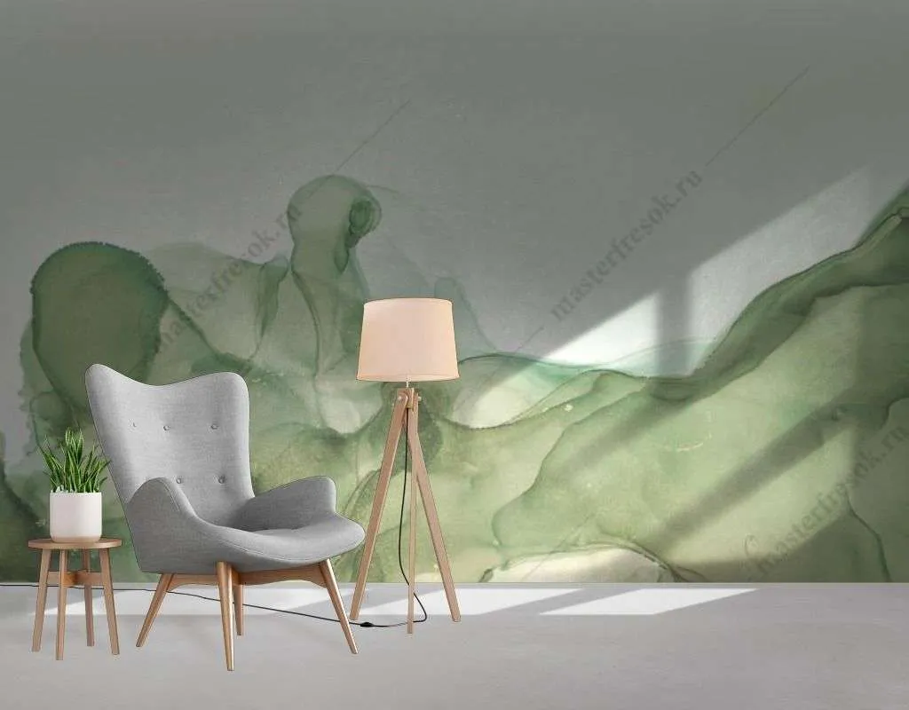 Фотообои в интерьере бирюзовый мрамор фон  9-1568 фото