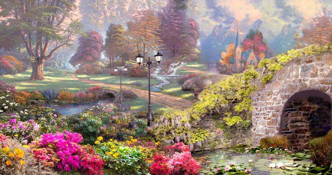 Фотообои в интерьере северный парк  6-073 фото