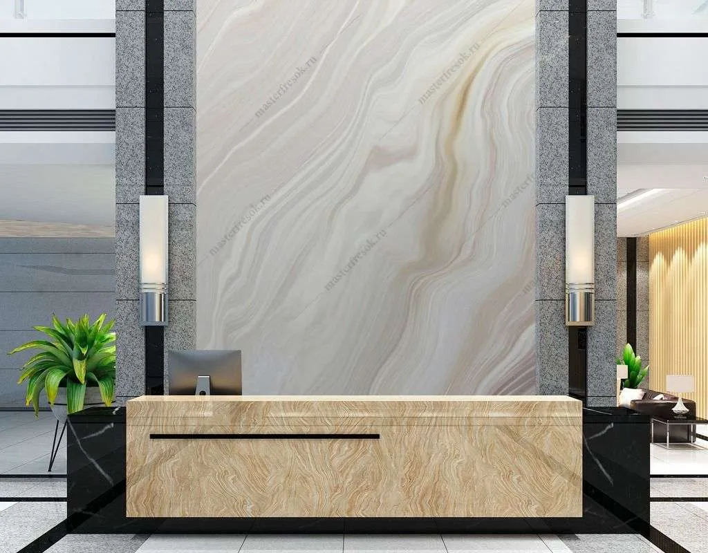Фотообои в интерьере мраморный фон  9-1508 фото