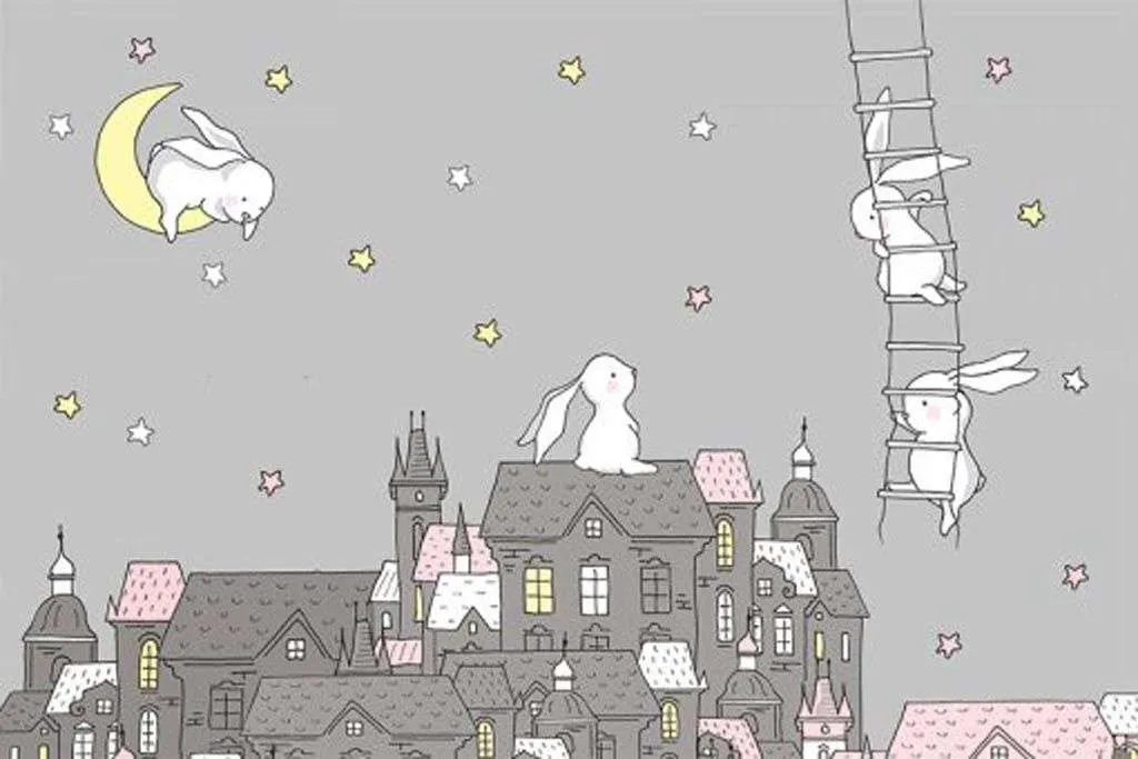 Фотообои в интерьере сказочные зайцы  12-1017 фото