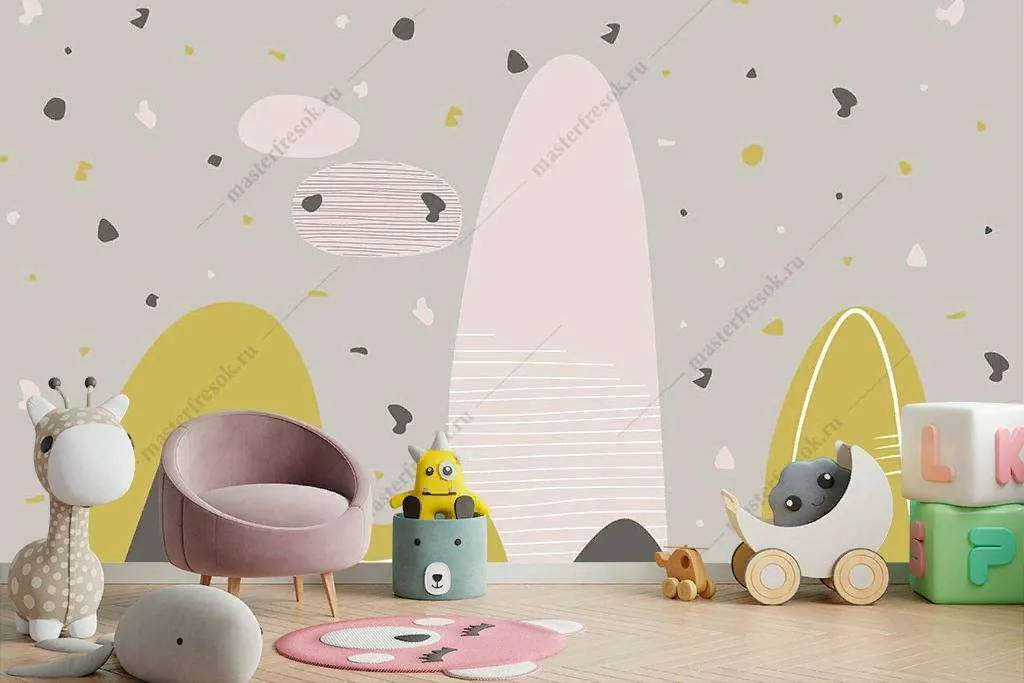 Фотообои в интерьере скандинавский стиль горы  14-098 фото