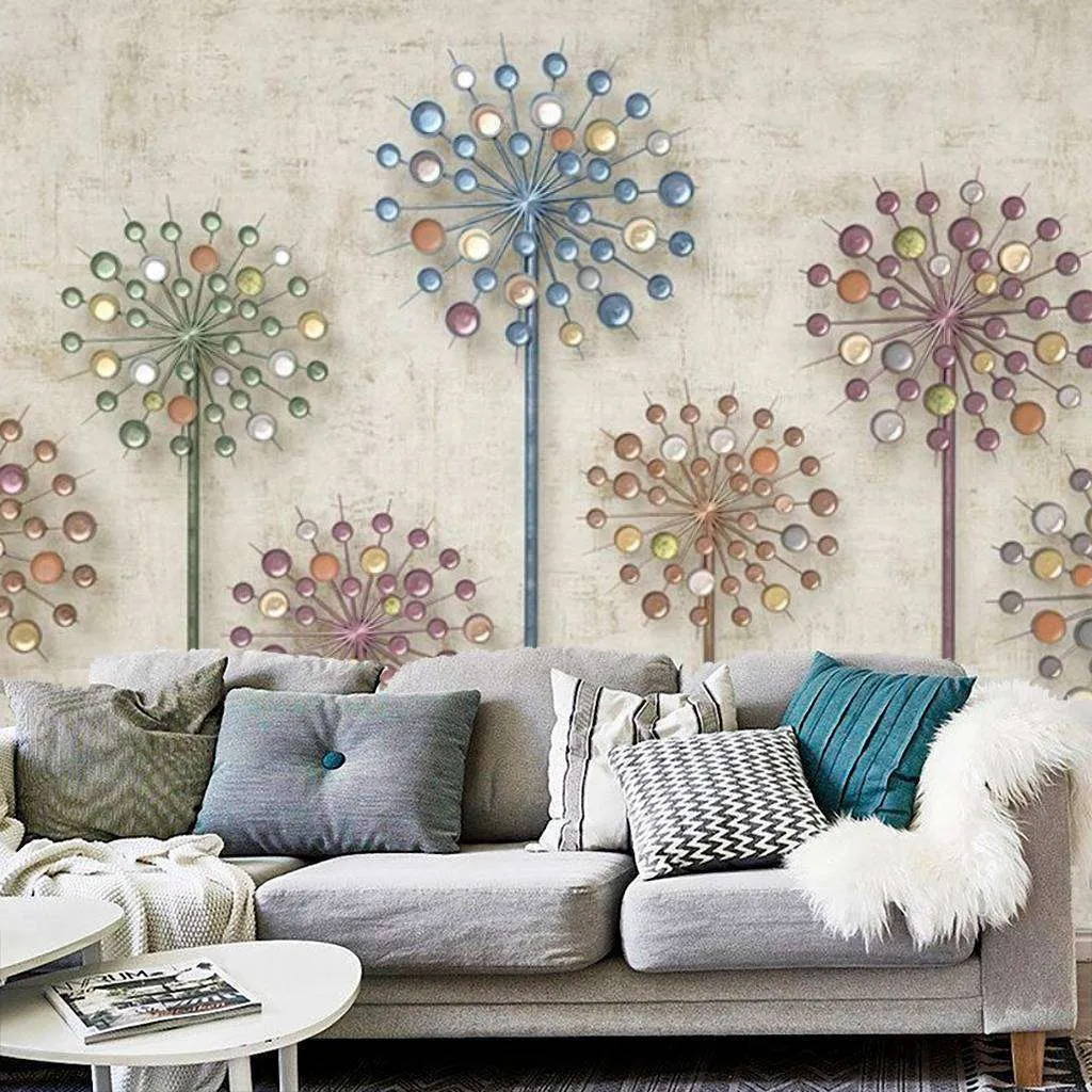 Фотообои Бесшовные обои на стену:  Одуванчики 3д. Артикул: 15-396  