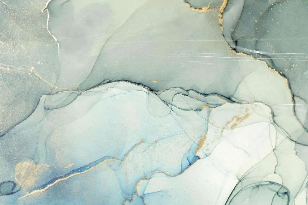 Фотообои в интерьере зеленые спиртовые чернила  9-1325 фото