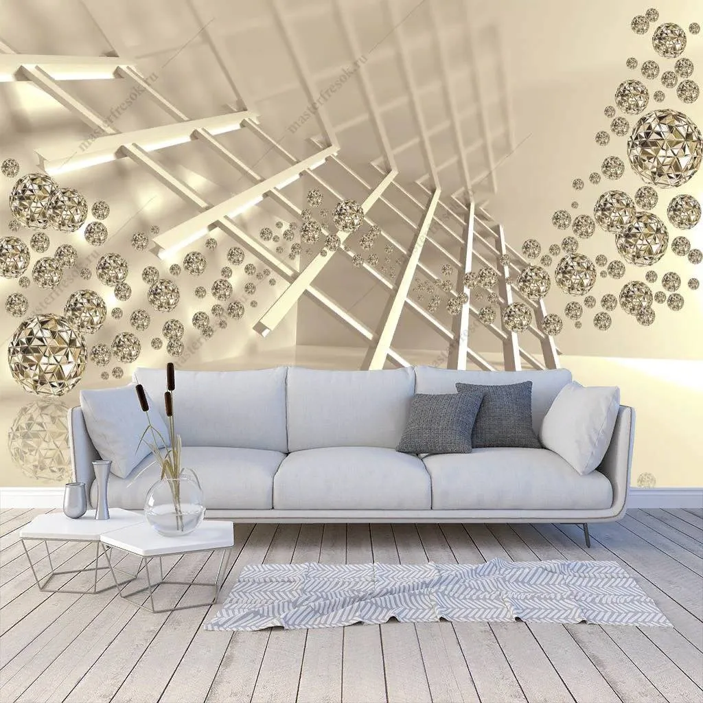 Фотообои в интерьере 3д лестница  10-848 фото
