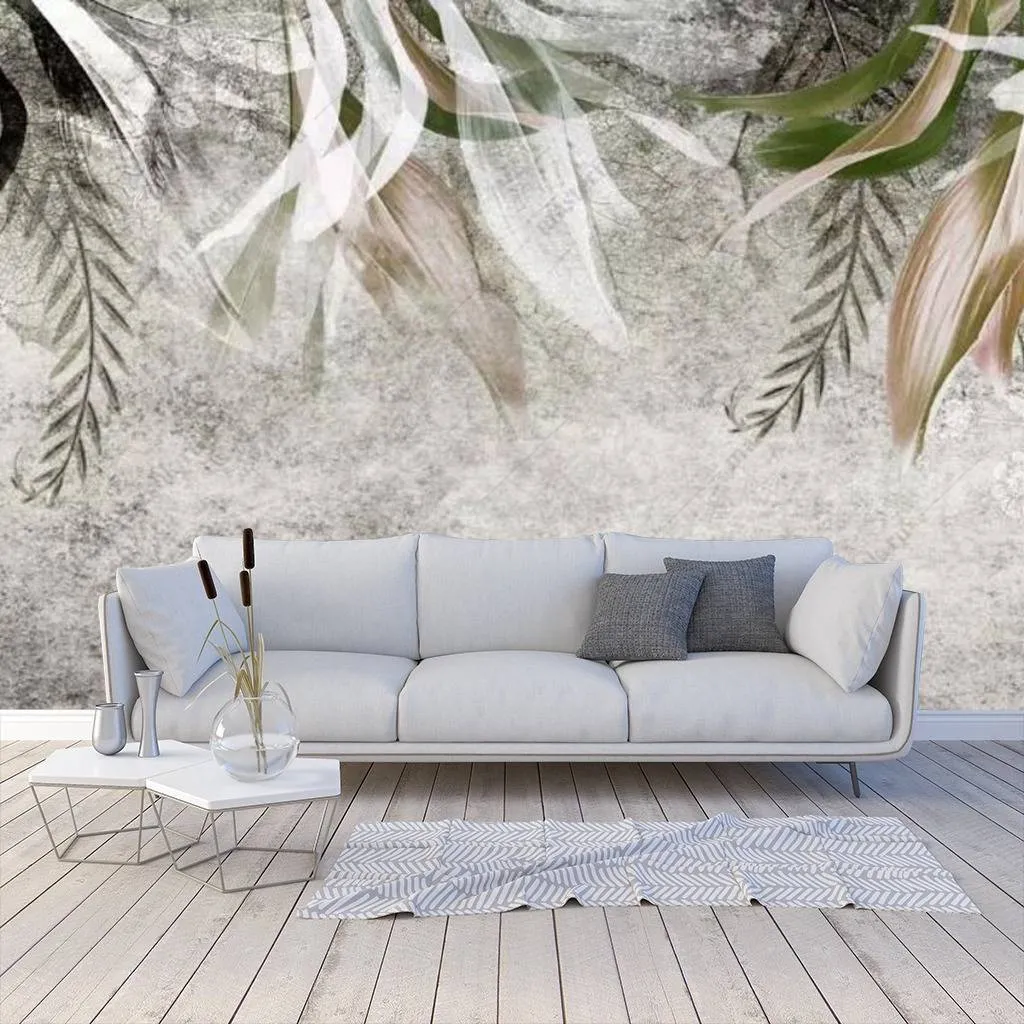 Фотообои Листва акварель  16-107