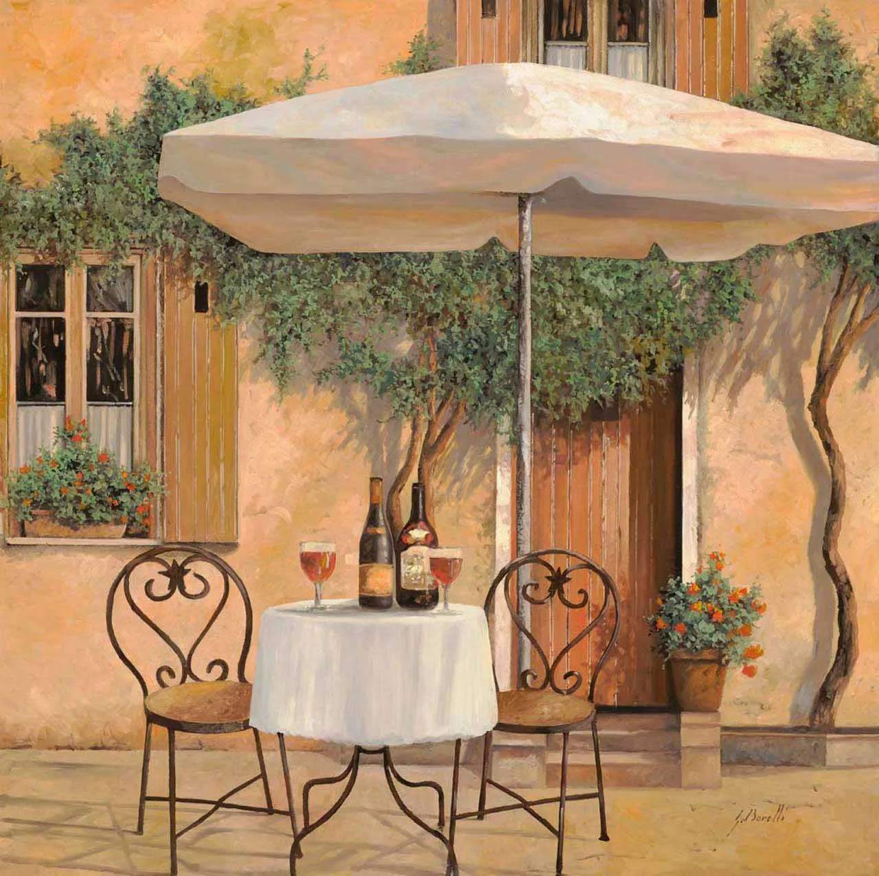 Фотообои в интерьере приятный вечер  8-045 фото