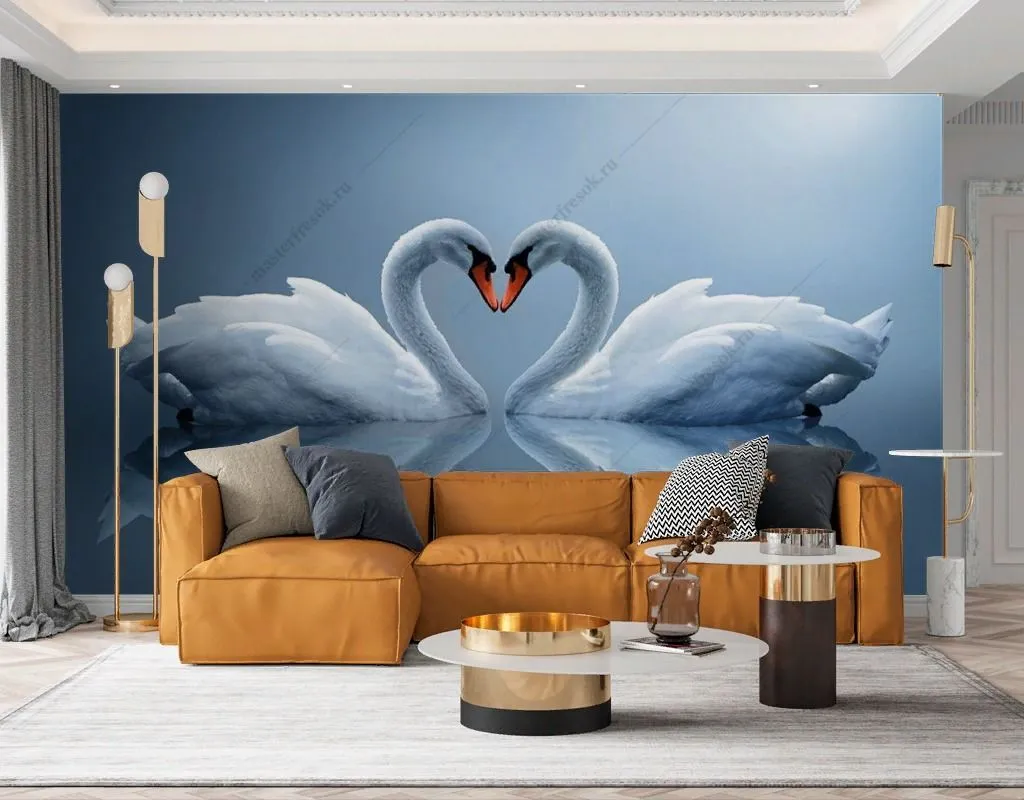 Фотообои в интерьере пара ледбедей  9-1740 фото