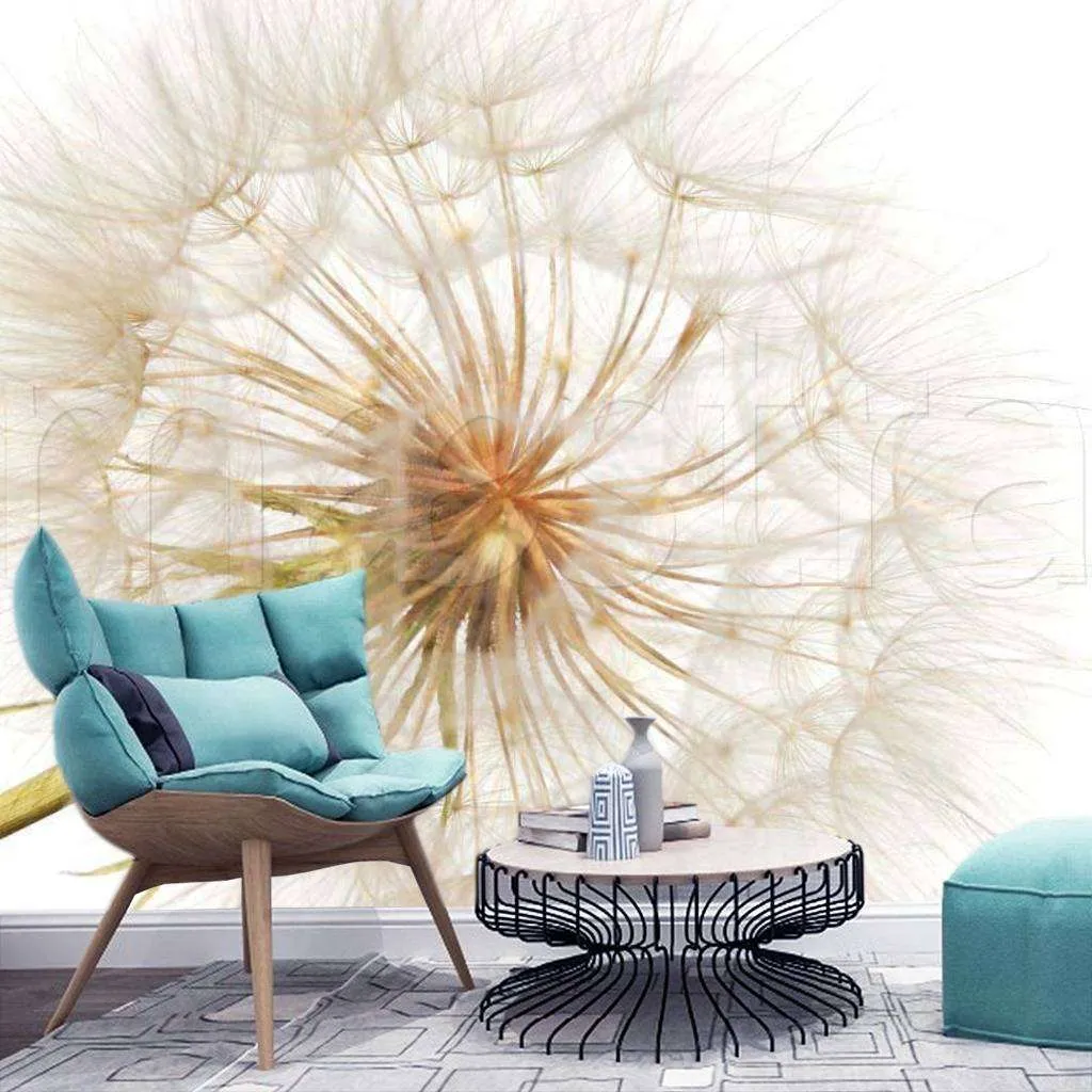 Фотообои Бесшовные обои на стену:  Одуванчик белый. Артикул: 9-061  